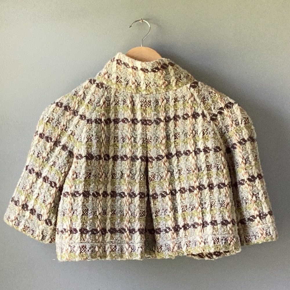 GIANNI BINI Cropped Wool Jacket Queens Gambit  Size Small - Picture 6 of 10